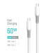 ColorWay Кабель ColorWay USB Type-C - USB Type-C (M/M), liquid silicone, 3А, 1 м, White (CW-CBPDCC093-WT)