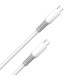 ColorWay Кабель ColorWay USB Type-C - USB Type-C (M/M), liquid silicone, 3А, 1 м, White (CW-CBPDCC093-WT)
