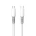 ColorWay Кабель ColorWay USB Type-C - USB Type-C (M/M), liquid silicone, 3А, 1 м, White (CW-CBPDCC093-WT)