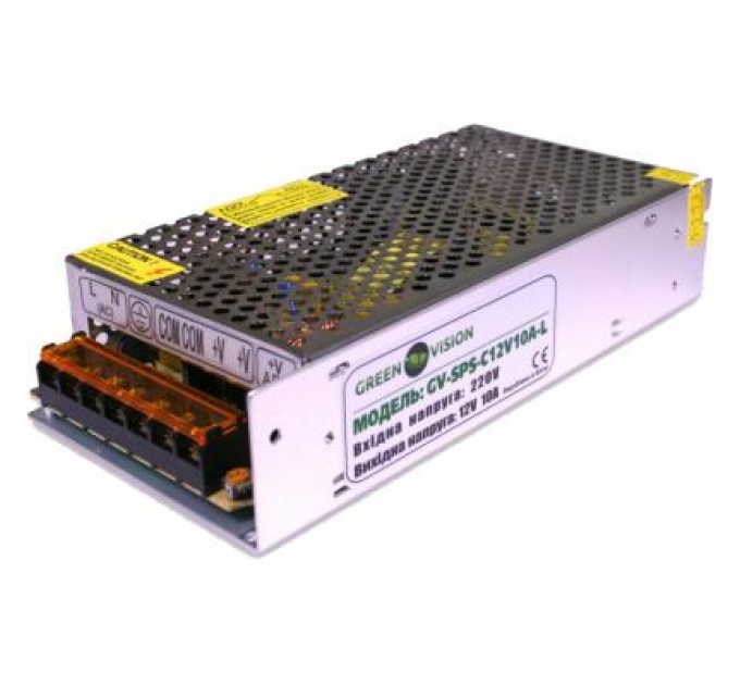 Greenvision Блок живлення для систем відеоспостереження Greenvision GV-SPS-C 12V10A-L (3450)