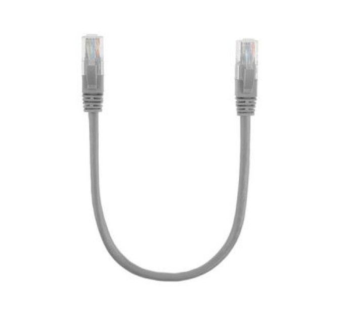 Ritar Патч-корд 0.3м, UTP, cat.5e, CU, grey Ritar (PCR-CU/0.3G / 01135)