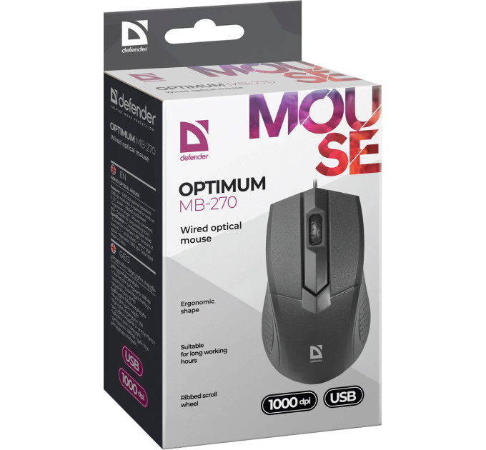 Defender Мишка Defender Optimum MB-270 Black (52270)