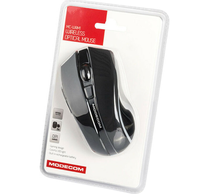Modecom Мишка Modecom MC-WRM1 Wireless Black (M-MC-WRM1-100)