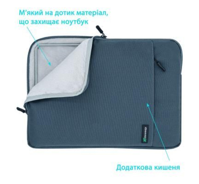 Grand-X Чохол до ноутбука Grand-X 15.6'' Dark Grey (SL-15D)