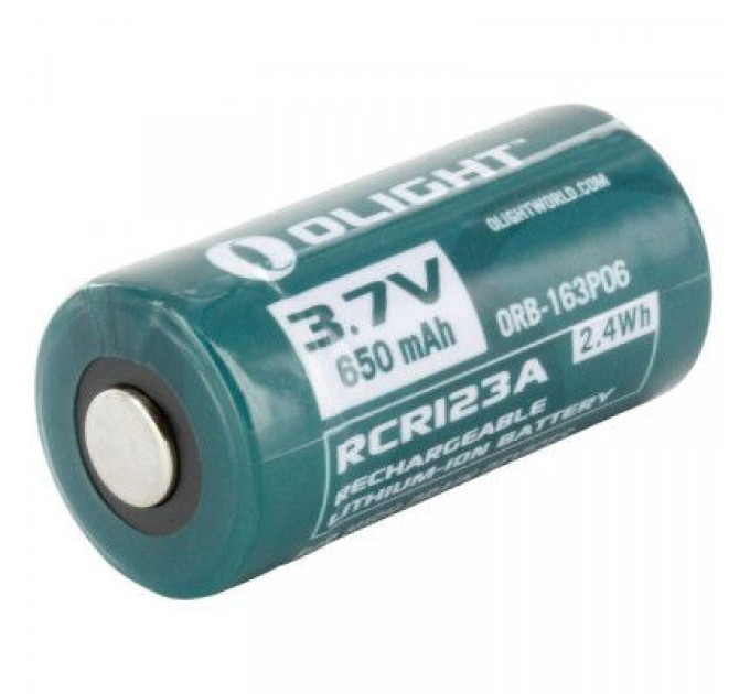Olight Акумулятор Olight RCR123 (16340) Li-Ion 650 mAh (ORB2-163P06)