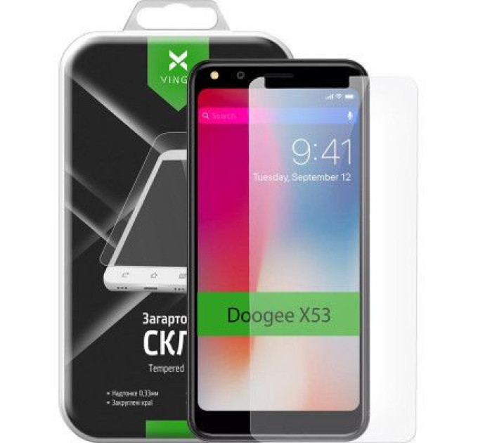Vinga Скло захисне Vinga для Doogee X53 (VTPGS-DX53)
