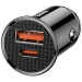 Baseus Зарядний пристрій Baseus Circular Plastic USB, Type-C PD3.0, QC4.0, black (CCALL-YS01)