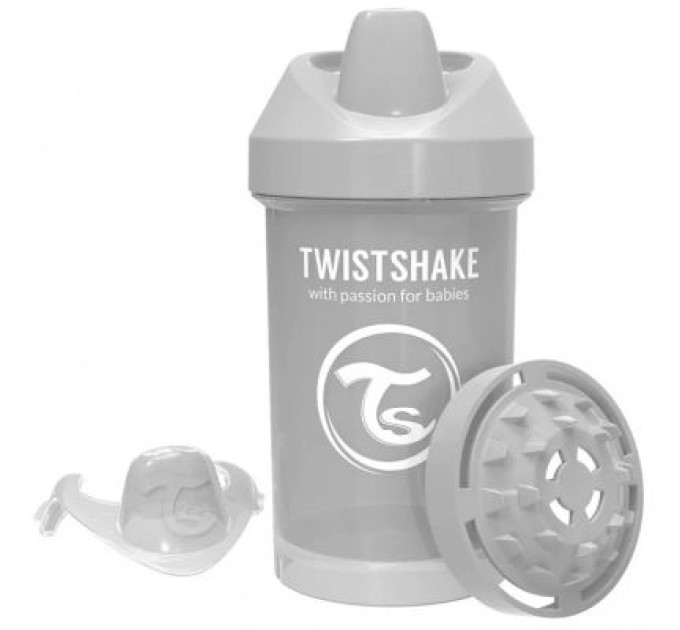 Twistshake Поїльник-непроливайка Twistshake 300 мл 78278 сіра (69891)
