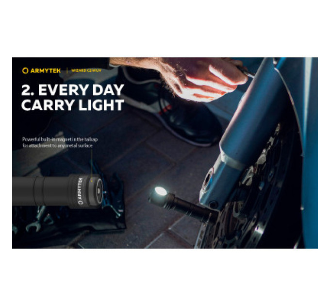 Armytek Ліхтар Armytek Wizard C2 WUV White & Ultraviolet (F08901UF)