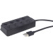 Gembird Концентратор Gembird USB 2.0 4 ports (UHB-U2P4P-01)