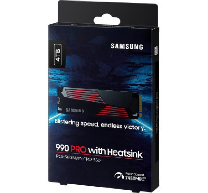 Samsung Накопичувач SSD M.2 2280 4TB 990 PRO with Heatsink Samsung (MZ-V9P4T0CW)