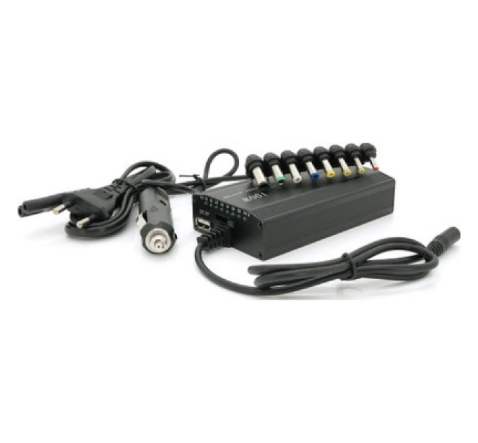 Voltronic Блок живлення до ноутбуку Voltronic 100W Universal + Auto(12V), ручн. регулювання, 8 роз'ємів (02527 / YT-YBB/100W)