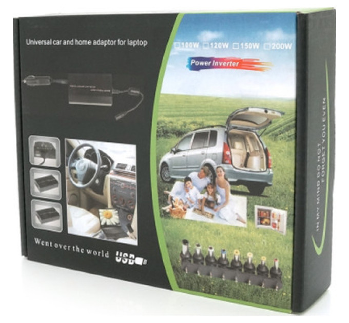 Voltronic Блок живлення до ноутбуку Voltronic 100W Universal + Auto(12V), ручн. регулювання, 8 роз'ємів (02527 / YT-YBB/100W)