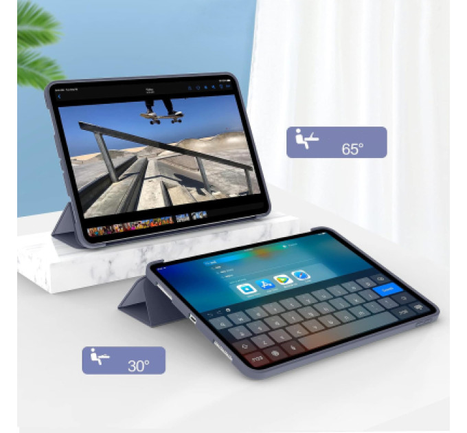 BeCover Чохол до планшета BeCover Tri Fold Soft TPU Silicone Apple iPad Pro 12.9 2020/2021/2022 Purple (711739)