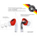 BeatBox Навушники BeatBox PODS PRO 1 Wireless Charging White-Red (bbppro1wcwr)