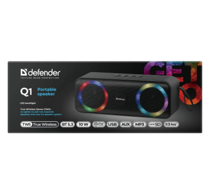 Defender Акустична система Defender Q1 10Вт Black (65301)