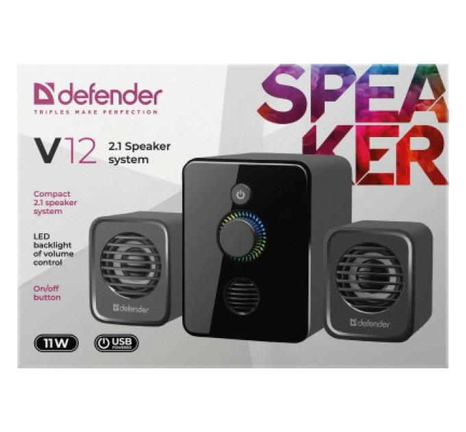 Defender Акустична система Defender V12 USB Black (65212)