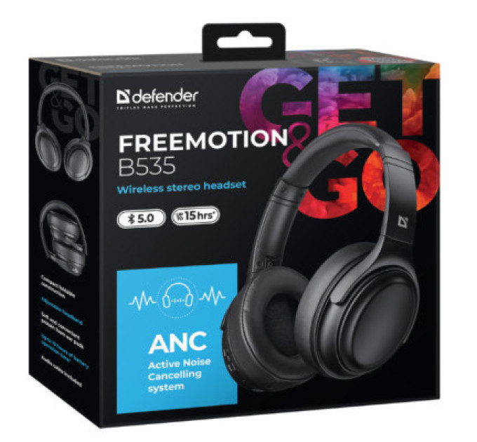 Defender Навушники Defender FreeMotion B535 Bluetooth Black (63535)
