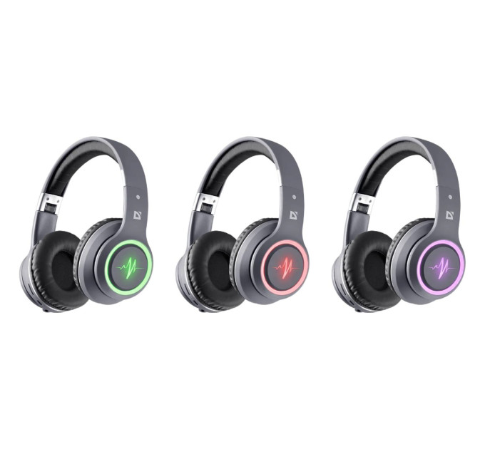 Defender Навушники Defender FreeMotion B571 Bluetooth LED Gray (63571)