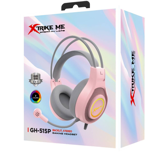 Xtrike ME Навушники Xtrike ME GH-515 Pink/Grey (GH-515P)