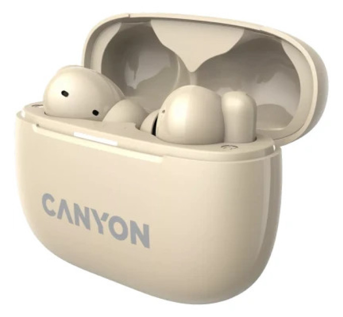 Canyon Навушники Canyon TWS-10 OnGo ANC ENC Beige (CNS-TWS10BG)