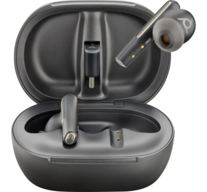 Poly Навушники Poly Voyager Free 60+ Earbuds + BT700C + TSCHC Black (7Y8G4AA)