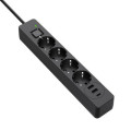 ColorWay Мережевий фільтр живлення ColorWay CW-CHE432PDB, 4 розетки/3USB 2M (CW-CHE432PDB)