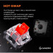 GamePro Клавіатура GamePro MK180W Hot-Swap Red Swich RGB USB UA White (MK180W)