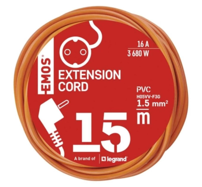 EMOS Мережевий подовжувач EMOS P01215R