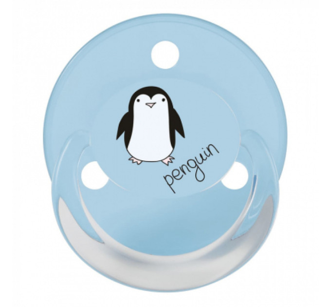 Baby-Nova Пустушка Baby-Nova Penguin&Bear Uni 0-24 міс., блакитна/сіра, 2 шт. (3962098)