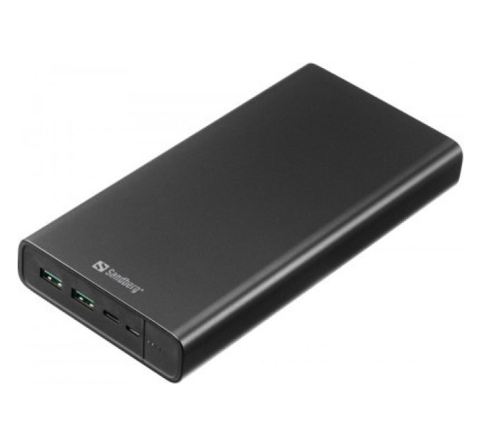 Sandberg Батарея універсальна Sandberg 38400mAh, PD/100W, QC/3.0, inp:USB-C/Micro-USB, out:USB-A*2 (420-63)