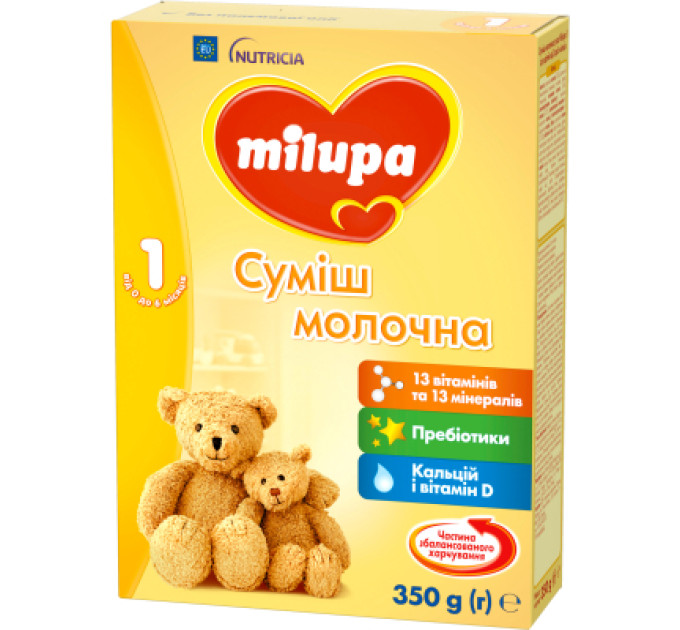 Milupa Дитяча суміш Milupa 1 молочна 350 гр (5900852025488)