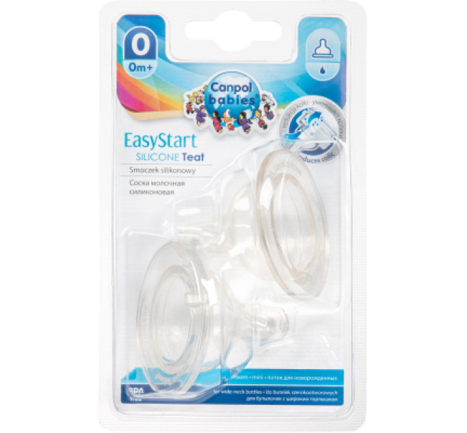 Canpol babies Соска Canpol babies EasyStart міні до пляшечок з широким отвором 2 шт (21/729)
