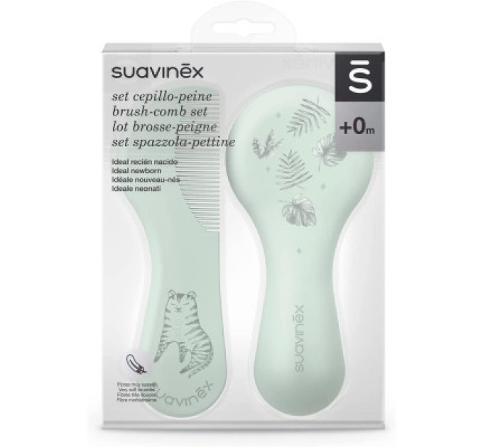 Suavinex Набір для догляду за дитиною Suavinex гребінців 2 шт зелена (400265/2)