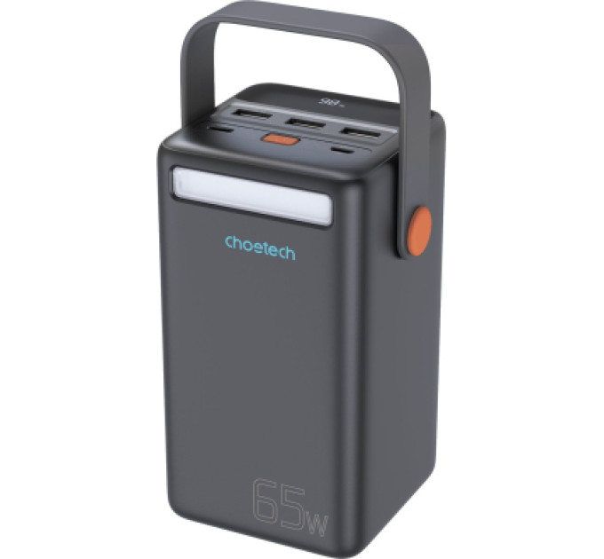 Choetech Батарея універсальна Choetech 50000mAh, PD/3.0/65W, QC/3.0/18W, USB-C, 3*USB-A, mirco USB, LED Light (B664-CCBE)