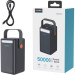 Choetech Батарея універсальна Choetech 50000mAh, PD/3.0/65W, QC/3.0/18W, USB-C, 3*USB-A, mirco USB, LED Light (B664-CCBE)