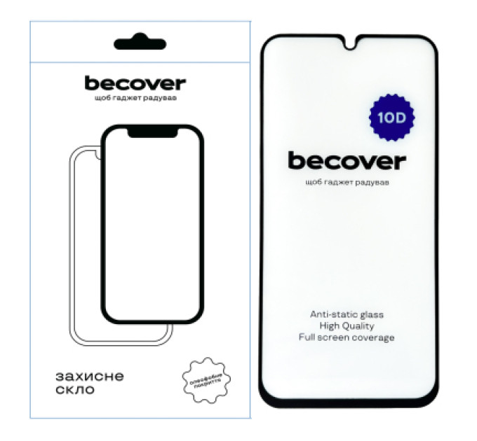 BeCover Скло захисне BeCover Samsung Galaxy A34 5G SM-A346 10D Black (711352)