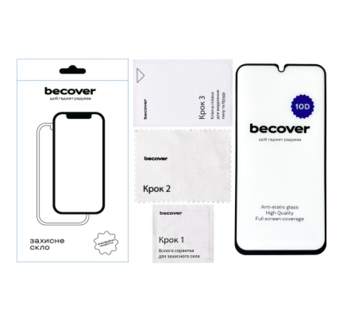 BeCover Скло захисне BeCover Samsung Galaxy A34 5G SM-A346 10D Black (711352)