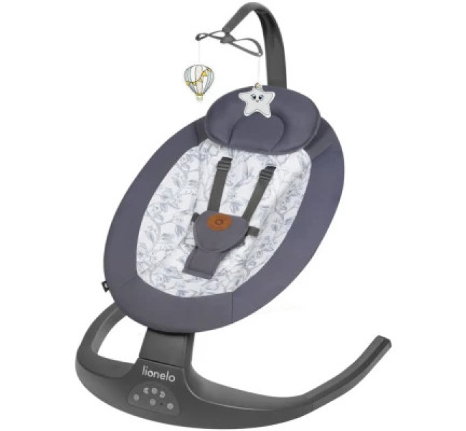 Lionelo Крісло-гойдалка Lionelo Ralf Grey White (LO-RALF GREY WHITE)