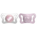 Chicco Пустушка Chicco Physioforma Micro силіконова від 0 до 2 місяців Для дівчаток 2 шт (75126.11)