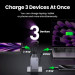 Ugreen Зарядний пристрій Ugreen 3xUSB 100W (2xUSB-C+USB-A) Gan Nexode Pro X757 (25874)