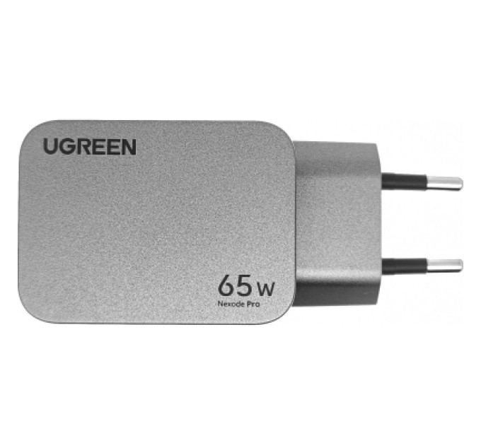 Ugreen Зарядний пристрій Ugreen 3xUSB 65W (2хUSB-C+USB-A) Gan Nexode Pro X755 (25871)
