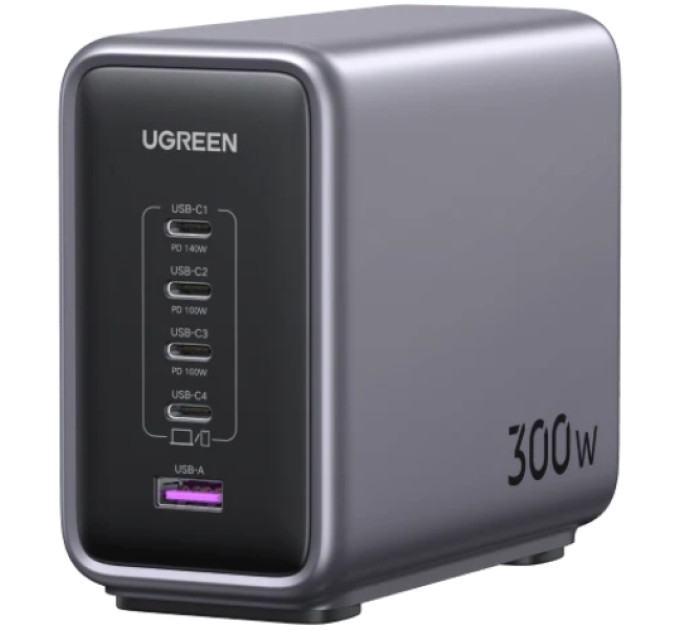 Ugreen Зарядний пристрій Ugreen 5xUSB 300W Nexode (5хUSB-C) CD333 (90903B)