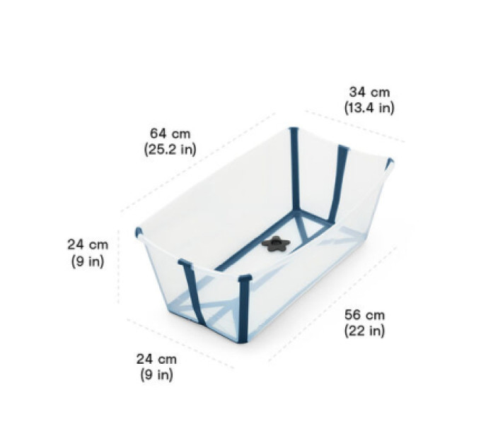 Stokke Ванночка Stokke Flexi Bath Складна Біла (531901)