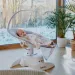 Lionelo Крісло-гойдалка Lionelo Iris Grey concrete (LO-IRIS GREY CONCRETE)
