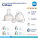 Canpol babies Соска Canpol babies силіконова до пляшечки S-Shape S (міні) 2 шт (59/891)