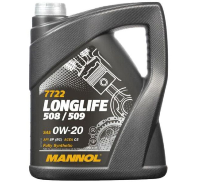 Mannol Моторна олива Mannol LONGLIFE 508/509 5л 0W-20 (MN7722-5)