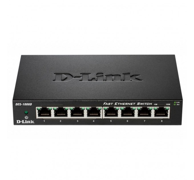 D-Link Комутатор мережевий D-Link DES-1008D