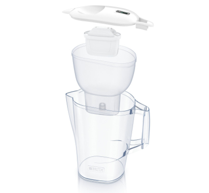 Brita Фільтр-глечик Brita Aluna Memo MXPro 2.4л (1.4л очищеної води) з фільтр-картриджем 3шт, білий (1053054)