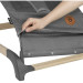 Lionelo Крісло-гойдалка Lionelo шезлонг June air grey graphite (LO-JUNE AIR GREY GRAPHITE)